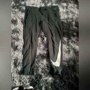 Nike Black Pants with White Logo